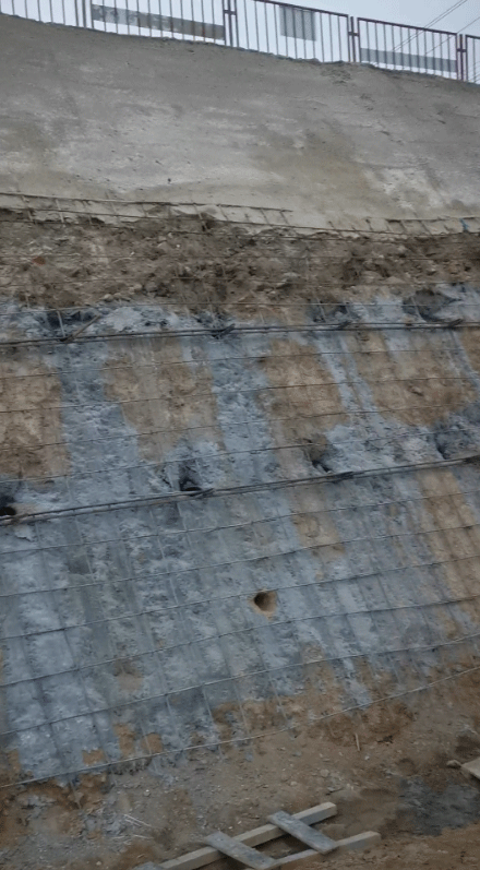 邯郸馆陶县挂网喷浆
